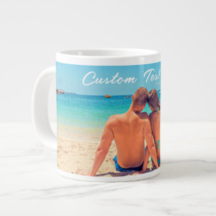 Café Gigante Taza de Foto Personalizada Regala tus Fotos y Text