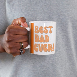 Café Gigante Taza de Foto Taza Retro Mejor Papá del Mundo