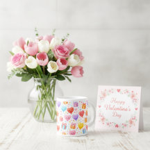 Taza de Globos Corazón Dulce Regalo para Cualquier