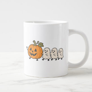 Café Gigante Taza de Halloween de calabaza desfile de fantasmas