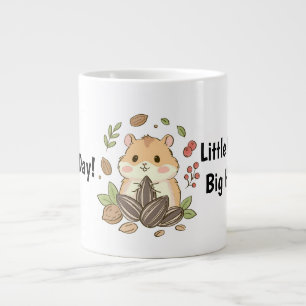Café Gigante Taza de hámster lindo – Momentos pequeños, gran fe