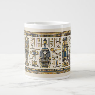 Café Gigante Taza de jeroglíficos egipcios | Faraónico