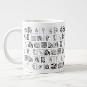 Café Gigante Taza de la colección de animales a lápiz - Horizon