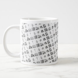 Café Gigante Taza de la Colección de Animales de Lápiz