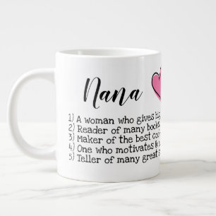 Café Gigante Taza de la descripción de Nana con la imagen