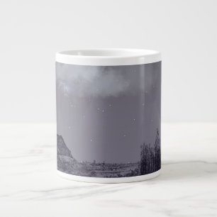 Café Gigante Taza de la fantasía de la cabaña con techo de paja