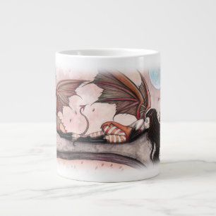 Café Gigante Taza de la hada y el dragón de los vientos de otoñ