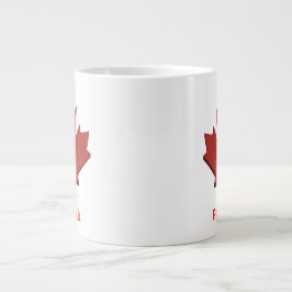 Café Gigante Taza de la herencia canadiense – Idioma dual "Paus