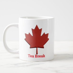 Café Gigante Taza de la herencia canadiense – Idioma dual "Paus