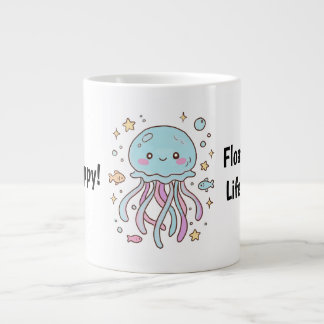 Café Gigante Taza de medusa adorable – Flota por la vida con al