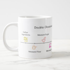 Café Gigante Taza de microondas con receta de pastel de chocola