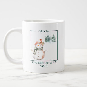 Café Gigante Taza de Muñeca de Nieve "¡Nadienieve Como Tú!" Per