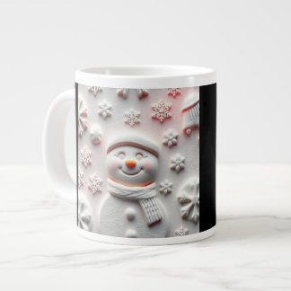 Café Gigante Taza de muñeco de nieve