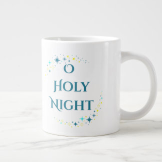 Café Gigante Taza de Navidad de la Natividad - Oh Noche Santa