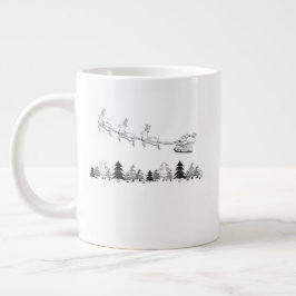 Café Gigante Taza de Navidad de Lodge Acogedor – Taza de Cacao