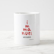 Taza de Navidad Immanuel Dios Está Con Nosotros