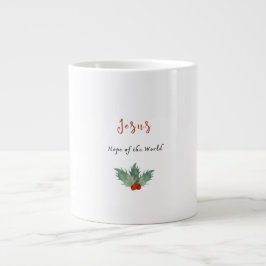 Café Gigante Taza de Navidad Jesús Esperanza del Mundo