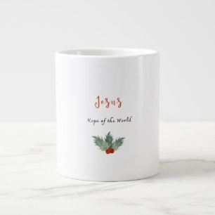 Café Gigante Taza de Navidad Jesús Esperanza del Mundo