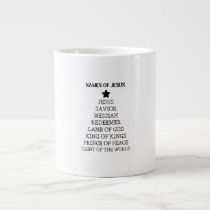 Café Gigante Taza de Navidad Nombres de Jesús