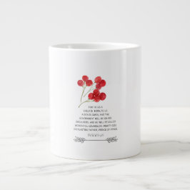 Café Gigante Taza de Navidad Verso Isaías 9:6