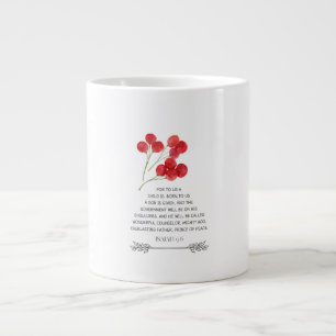 Café Gigante Taza de Navidad Verso Isaías 9:6