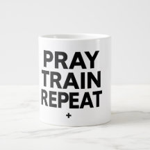 Taza de oración, entrenamiento, repetición – Motiv