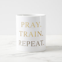 Taza de oración, entrenamiento, repetición – Motiv