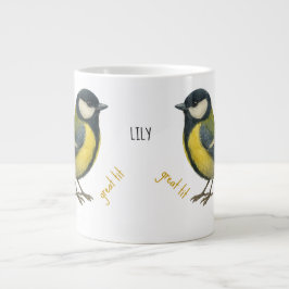 Café Gigante Taza de pájaro personalizada Carbonero común