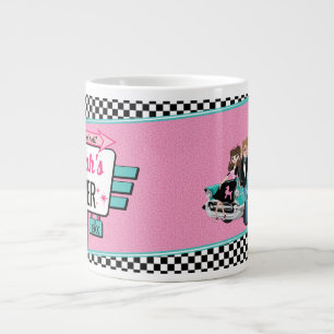 Café Gigante Taza de papel para fiesta de cumpleaños retro de d