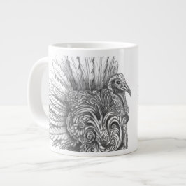 Café Gigante Taza de pavo mitológico