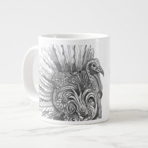 Café Gigante Taza de pavo mitológico