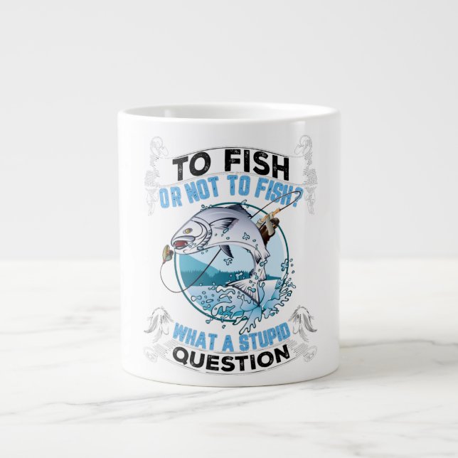 Café Gigante Taza de pesca (Frente)