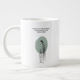 Café Gigante Taza de regalo con cita inspiradora de fe Mateo 28