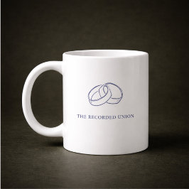 Café Gigante Taza de regalo de boda de registro de ceremonia ci