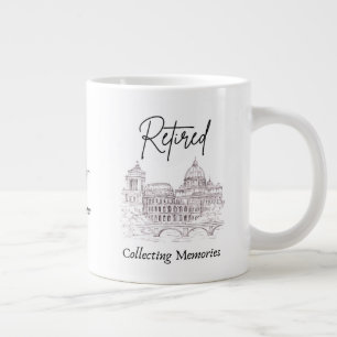 Café Gigante Taza de regalo de jubilación para viajeros