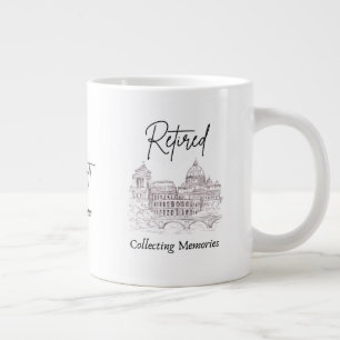 Café Gigante Taza de regalo de jubilación para viajeros