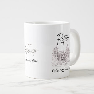 Café Gigante Taza de regalo de jubilación para viajeros