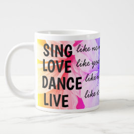Café Gigante Taza De Regalo De Nuevo Comienzo Motivacional Posi