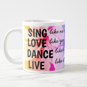 Café Gigante Taza De Regalo De Nuevo Comienzo Motivacional Posi