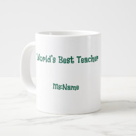 Café Gigante Taza de regalo personalizada para maestro