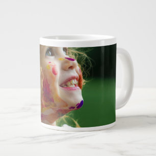 Café Gigante Taza de retrato surrealista de vanguardia - Abstra