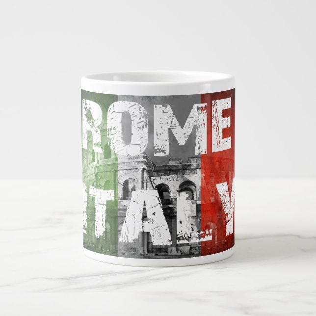 Café Gigante Taza de Roma Italia (Frente)