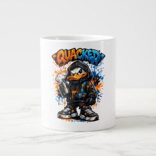 Café Gigante Taza de Streetwear con Graffiti de Pato