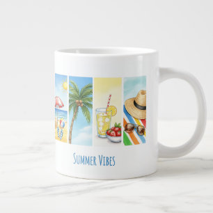 Café Gigante Taza de sublimación de vibraciones de playa de ver