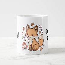 Taza de zorro Kawaii lindo – Mantén la astucia, ma