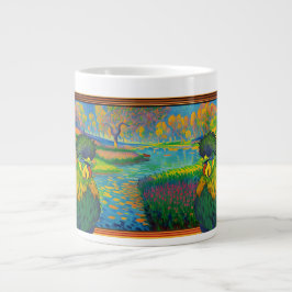 Café Gigante Taza del Círculo de Pollo