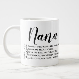 Café Gigante Taza del descirption de Nana con la imagen