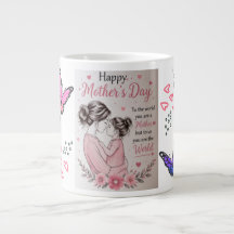 Taza del Día de la Madre Mariposa Feliz