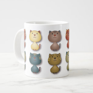 Café Gigante Taza del jumbo de Kats del gatito
