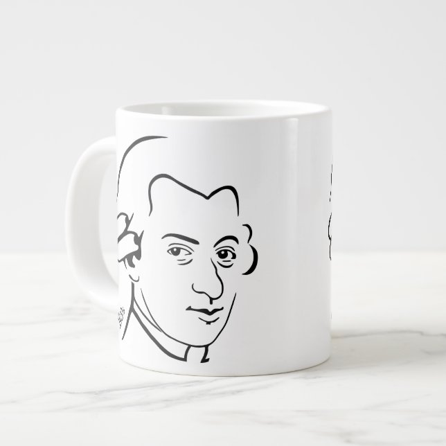 Café Gigante Taza del jumbo de Mozart -- 20oz. (Izquierda)